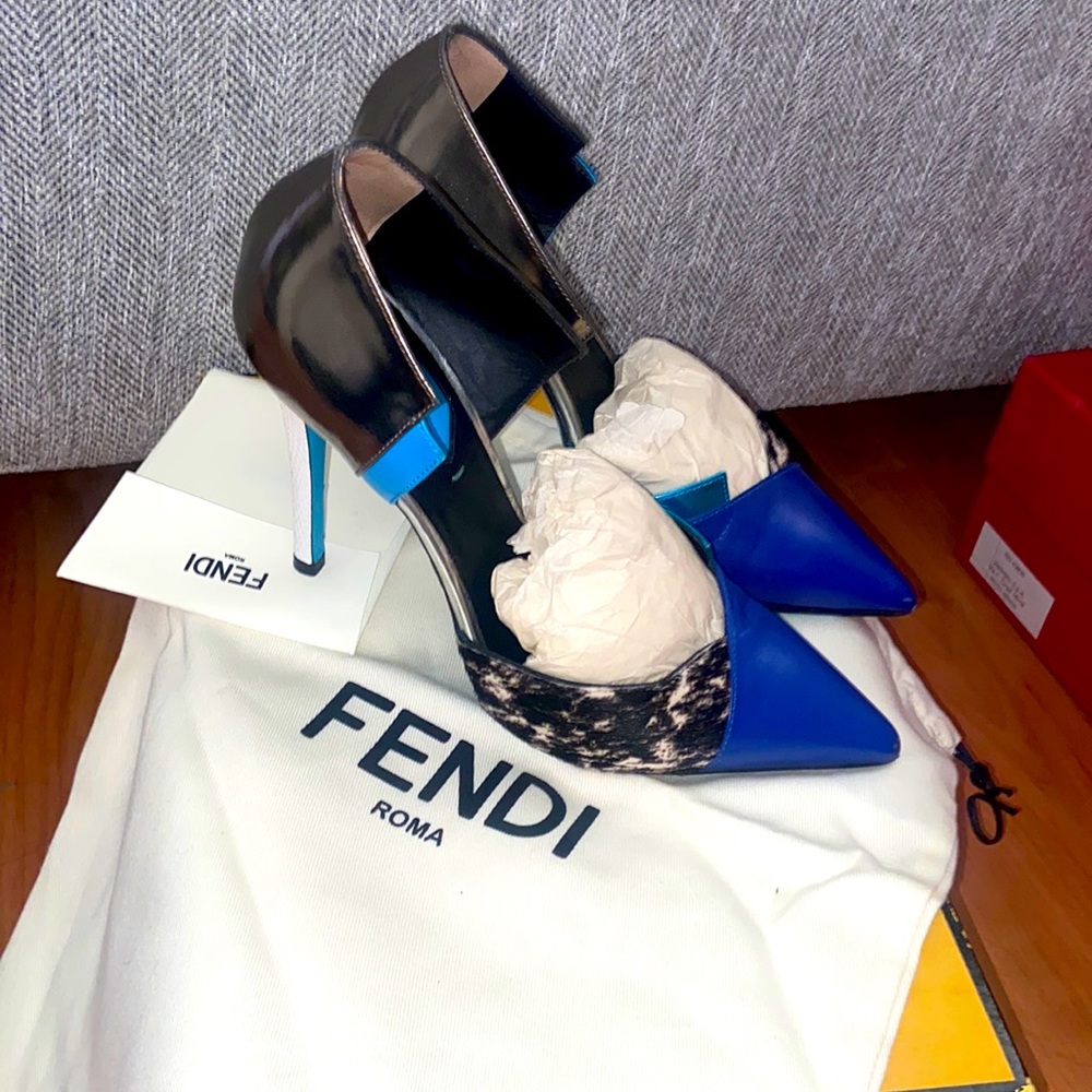 Authentic Fendi one of a kind stilettos- gently worn with tags!